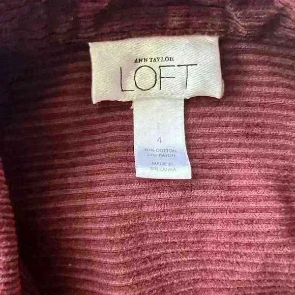 Ann Taylor LOFT Corduroy Jacket Size 4 - Picture 5 of 5